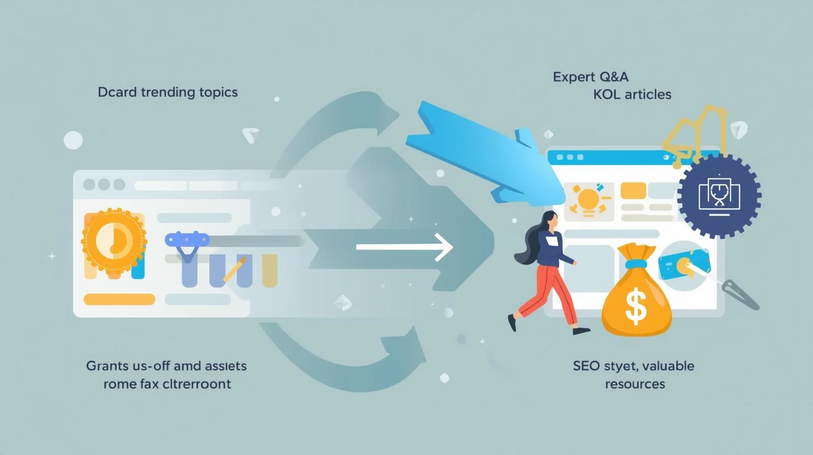 社群內容轉職中